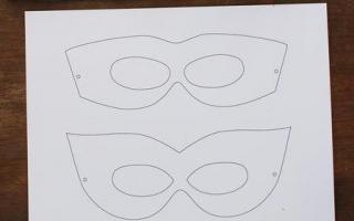 Карнавальные маски своими руками Маска карнавальная шаблон для вырезания