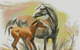 Вышивка крестом лошади: схемы и советы по вышиванию Скачать схемы вышивания крестиком кони